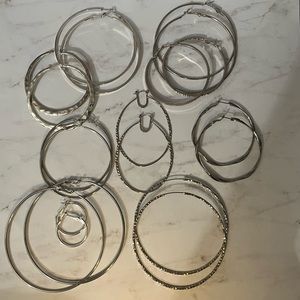 Silver Hoop Earrings